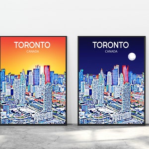 Toronto Canada Art Poster Print Artwork, Toronto Photo Decor