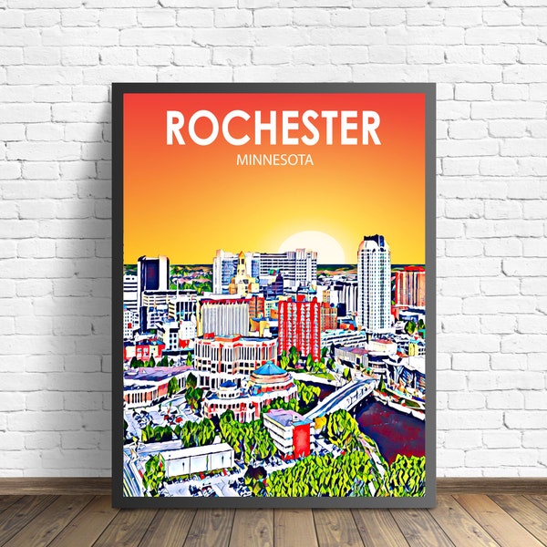 Rochester Poster Etsy