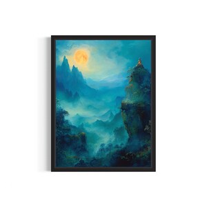 Buddha Serenity Poster Stampa artistica, Decorazione murale religiosa