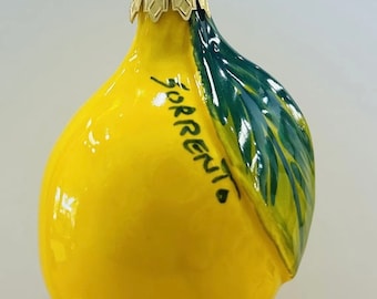 Vietri Sul Mare - Lemon ornament Made/Painted by hand in Italy.Different sizes available *SHIPS FROM USA* No Import tax