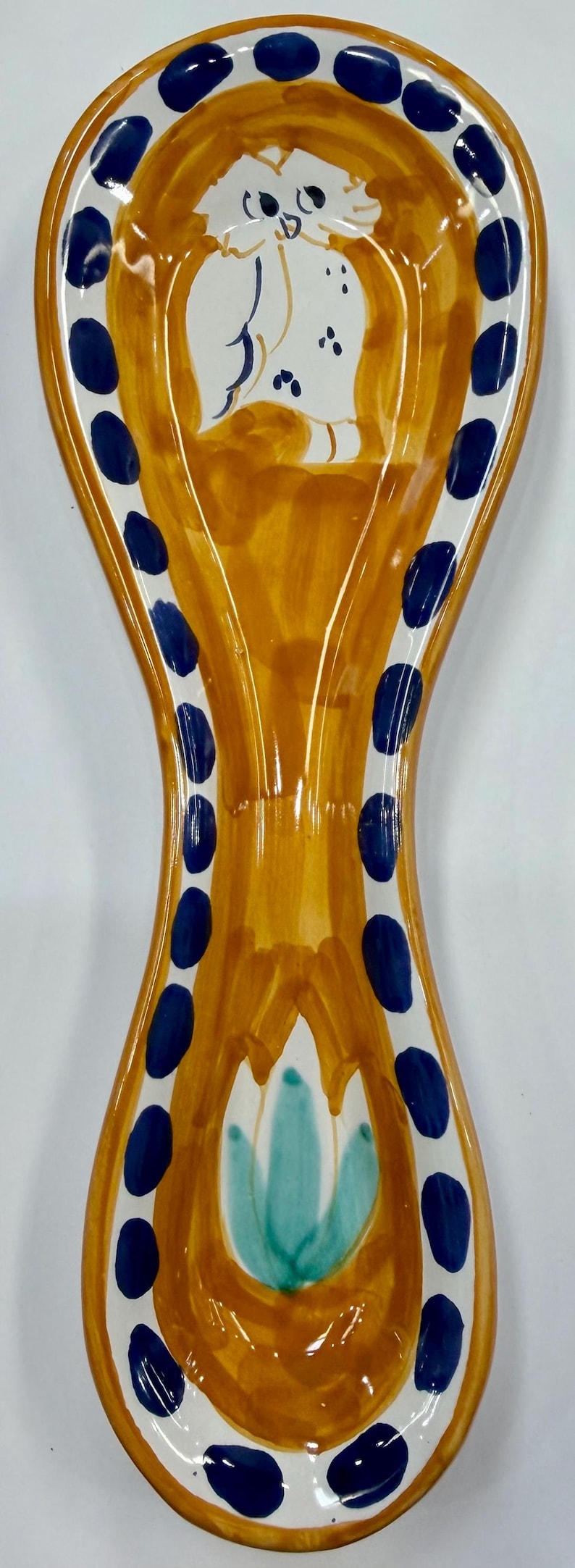 Hand Painted Italian Ceramic Campagna 9’’ Spoonrest Vietri Sul Mare - Etsy