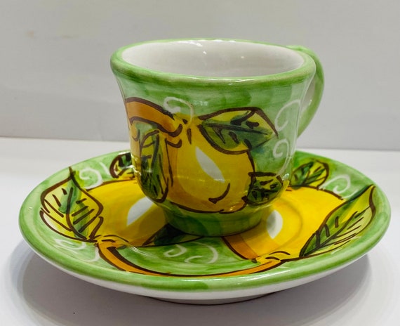 Limone Espresso Cup with Saucer