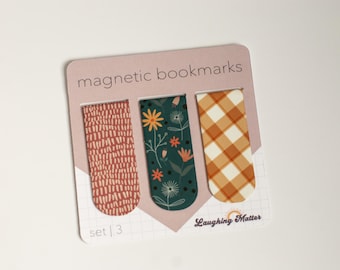 Floral Bookmark, Magnetic Bookmark