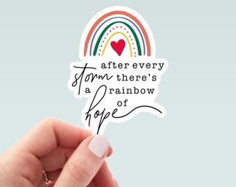 Rainbow of Hope Sticker |  Weatherproof Vinyl | Rainbow Baby