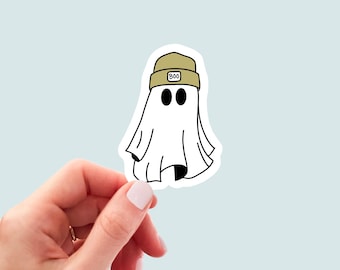 Cute Ghost Sticker, Boo
