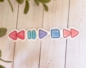 Pause and Play Music Sticker
