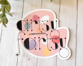 Artsy Fartsy Sticker, Gifts for Artists