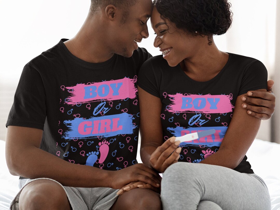 Gender Reveal Boy or Girl Shirt, Baby Shower Shirt, Pink or Blue Shirt