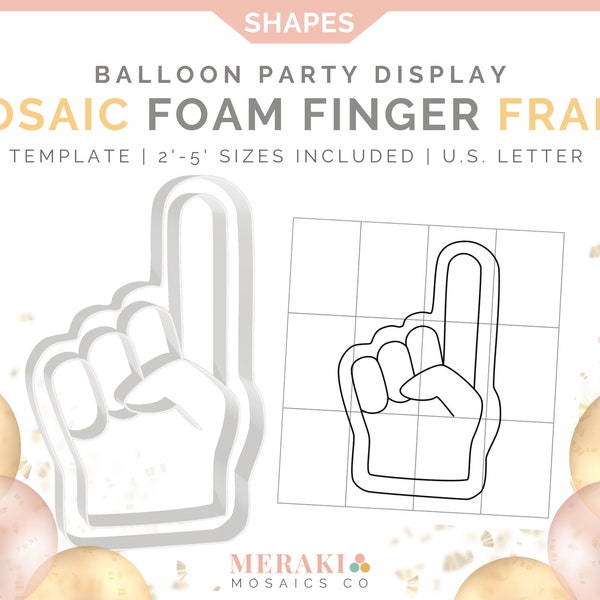 Foam Finger Template Etsy Foam Finger Template Etsy