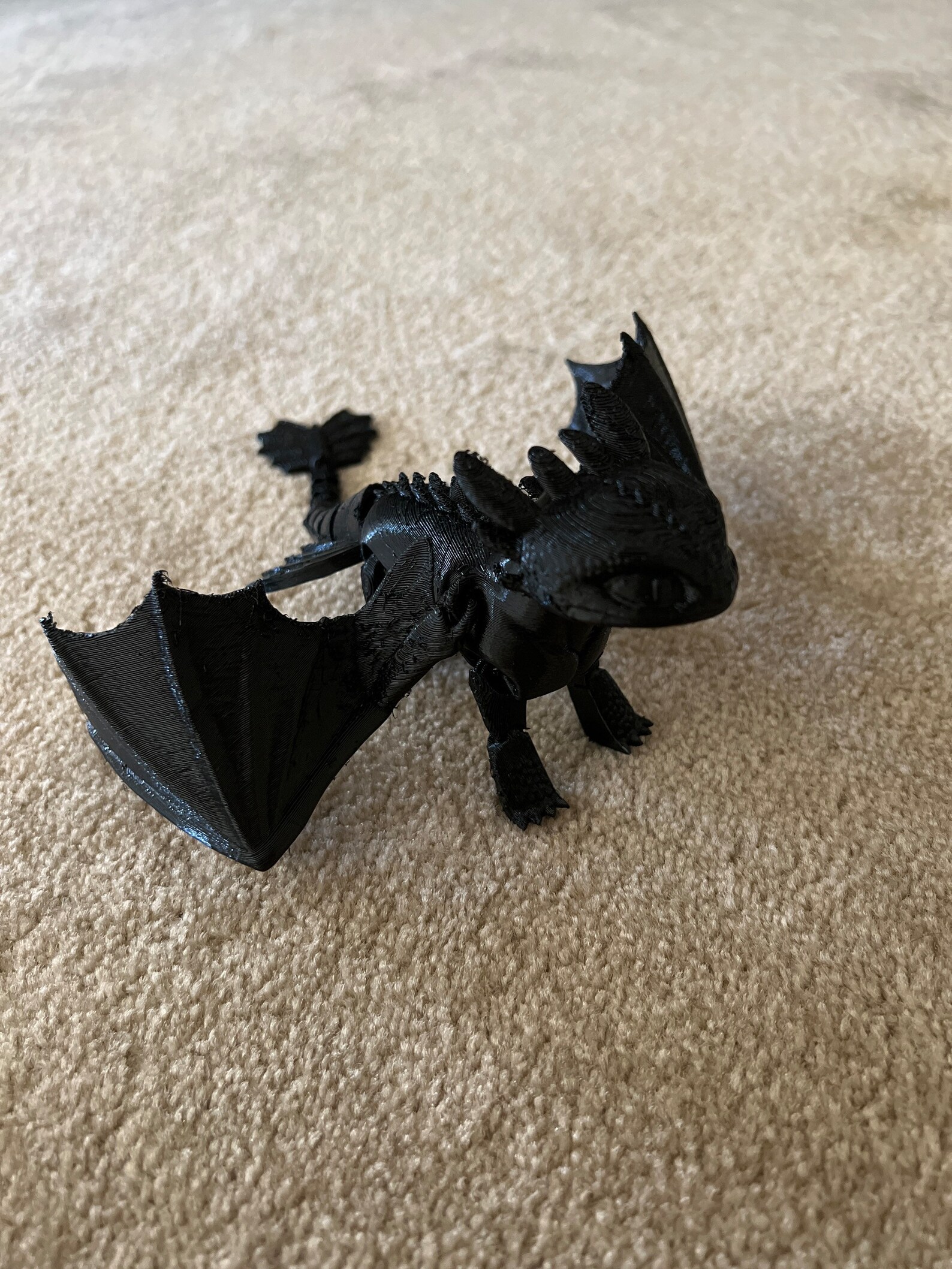 3D Printed Articulated Night Fury (toothless) - Etsy