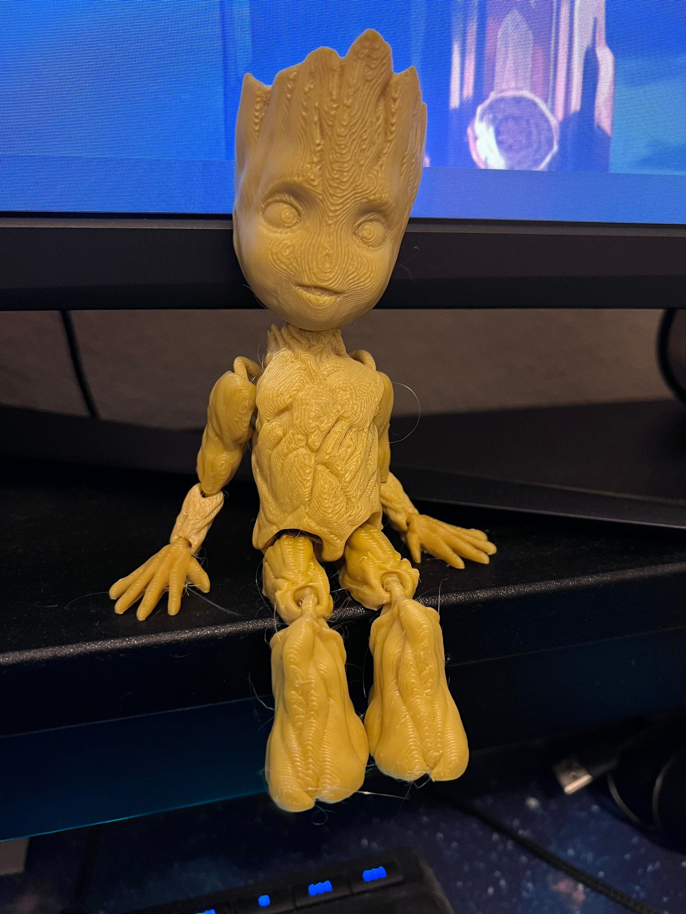 3D Printed Articulated Baby Groot Figure - Etsy