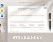 ATS cv Template Word, Pages, Canva, ATS RESUME Template, Professional cv ats, Modern Executive Resume, Minimalist,simple and clean Resume