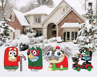Christmas Bluey Bingo Granny Janet Granny Rita Nana Granny Mobile Granny Muffins Granny Pug Decoration Yard Sign Cut Out