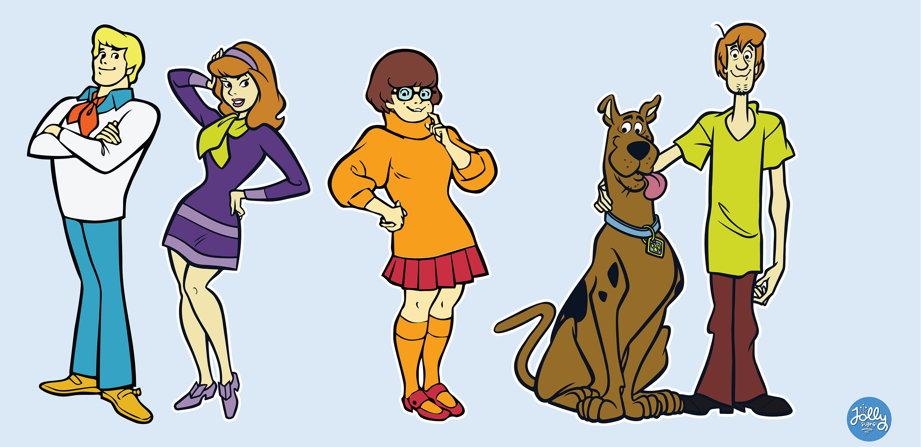 Scooby Doo Characters Fred Jones Daphne Blake Velma Dinkley Etsy