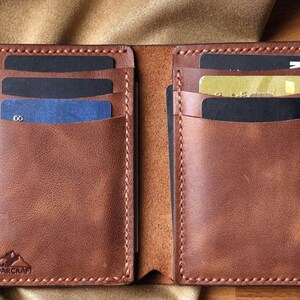 Cartera de cuero, regalo de cumpleaños personalizado para novio, esposo, regalo de papá regalo del día del padre