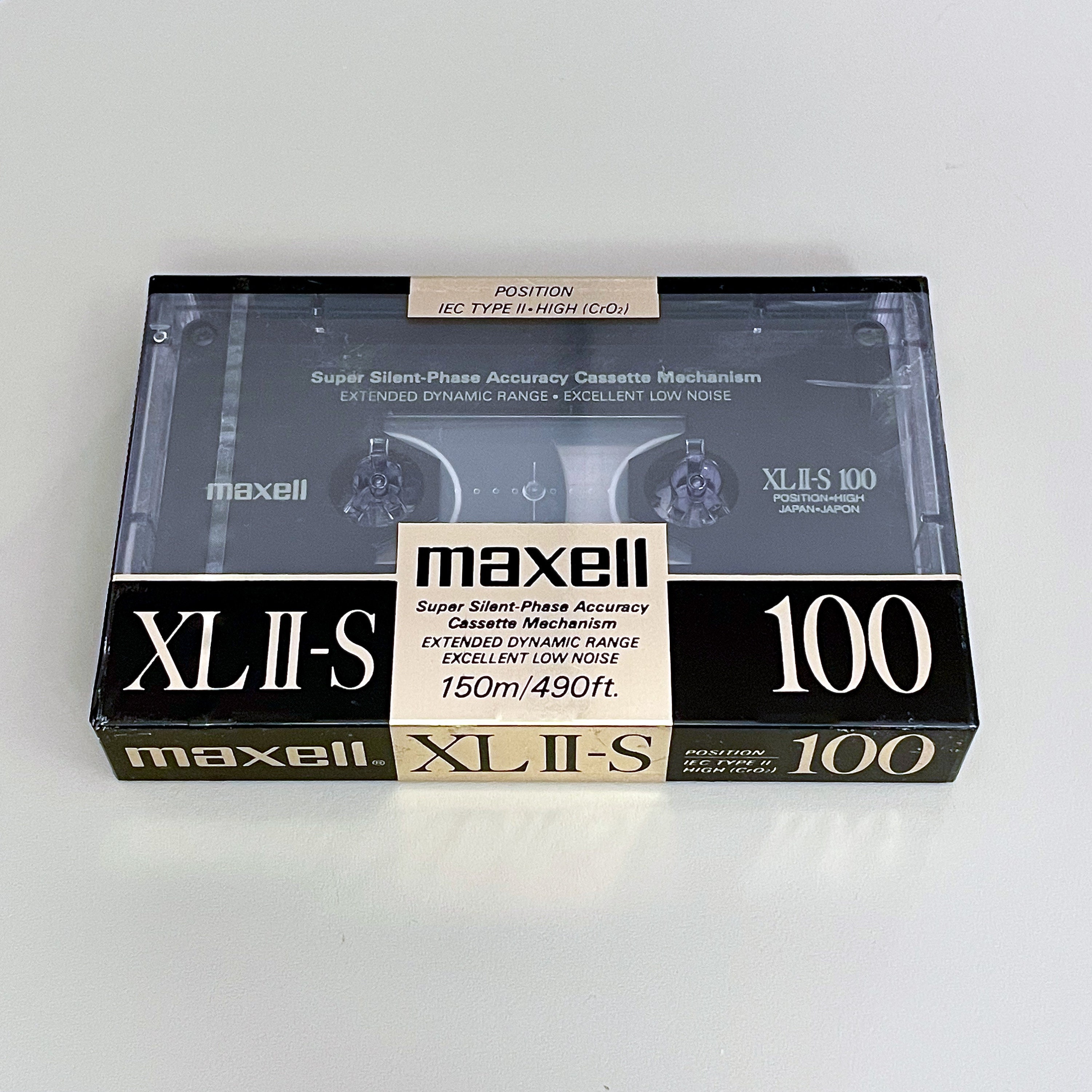Maxell XLII-S 90/100min 1988+1992 - Blank cassette tape - Sealed NOS