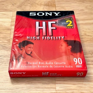 Sony HF 90 Normal Bias Blank Cassettes - 90-min ( 2PK BUNDLE Sealed )  27242431317