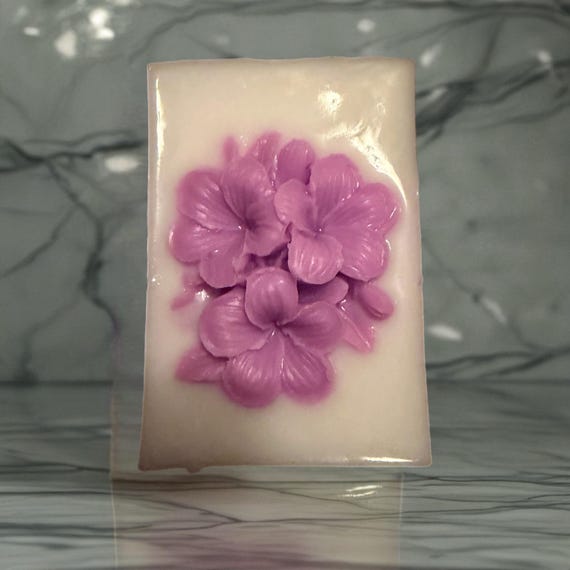 Triple butter flower themed soap (100g)