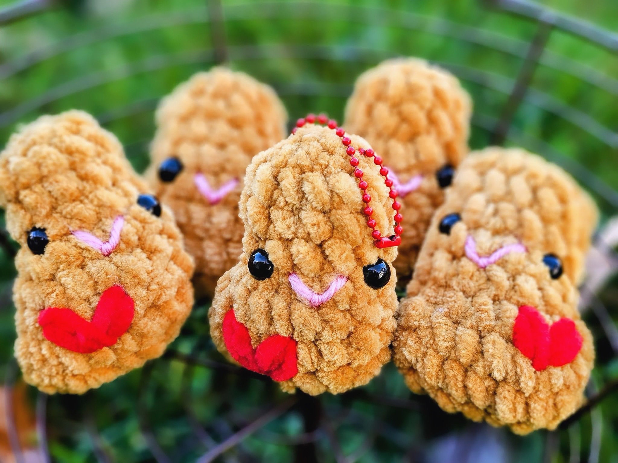 Chicken nugget keychain sale