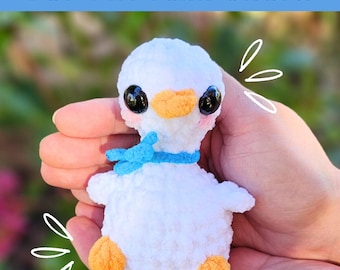 Gans-haakpatroon: Low Sew Tiny Goose amigurumi-haakpatroon