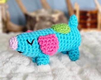 Long Dog Crochet Plush | Crochet Dog Amigurumi: Pick Custom Colors
