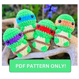 Low Sew Schildkröte Häkelanleitung / Easy Anfänger PDF / Amigurumi Plüsch / Schildkröte handgefertigt / Stofftier Anleitung / Digitale Datei