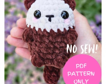 No Sew Crochet Otter Pattern, Beginner Amigurumi Plushie (PDF Pattern)