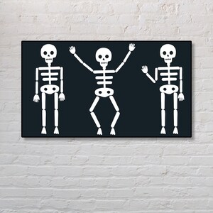 TV Wall Art | Skeletons | Samsung TV Art | Frame TV | Samsung Ambient Mode | Halloween Decor