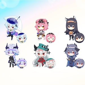 Arknights 2.5&quot; Acrylic Keychains (Mizuki, Goldenglow, Texas, Puzzle) [DOUBLE SIDED]