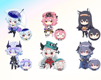 Arknights 2.5&quot; Acrylic Keychains (Mizuki, Goldenglow, Texas, Puzzle) [DOUBLE SIDED]