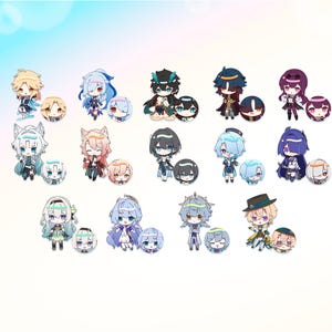 Honkai Star Rail 2.5&quot; Acrylic Keychains [DOUBLE SIDED]