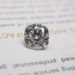 Certified Cushion Cut Loose Moissanite Diamond - Pick Stone Size
