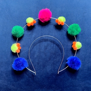 The Pom Pom Alien Queen Halo Crown
