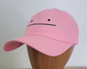 Soft and Breathable Smiley Face Cap, Pink, Cotton
