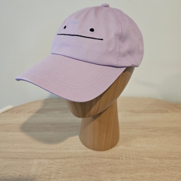 Pokemon Ditto Hat Embroidered Cap, Purple, Cotton