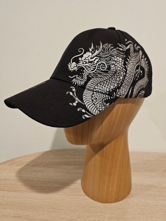 Casquette de baseball Asian Dragon Print Hat, design chinois