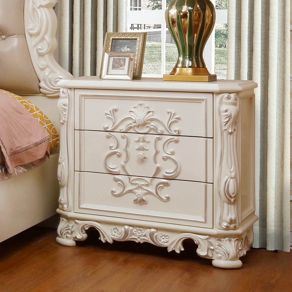 HD8008 5 Piece Ivory Bedroom Set Etsy