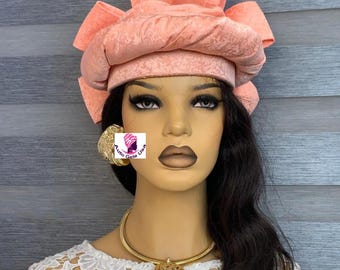 Peach color Zhara hat