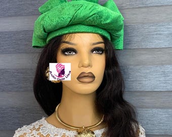Green color Zhara hat