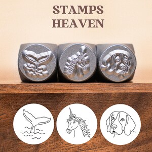 Tiere Metall Stempel, Einhorn Metall Stanzen, HOUND Design Stempel, Metall Stanzen Werkzeuge, Zubehör für Hand gestempelt DIY, Schmuckherstellung