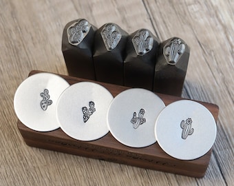 Cactus Metal Stamp Set: 10.5mm Plant Design Punch