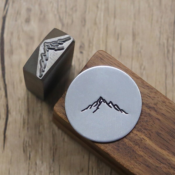 Alpine Mountains Stamps, Alpine&Peaks, Metal Design Stamp, Metal Stamping Punch Tools, Supplies for Hand Stamped DIY, Jewelry Making