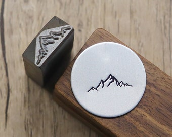 Peaks Stamps, Mountains Metal Stamp, Metal Design Stamp, Metal Stamping Punch Tools, Supplies for Hand Stamped DIY, Jewelry Making