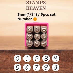 Numbers Metal Stamp, Metal Design Stamp, Metal Stamping Punch Tools, Supplies for Hand Stamped DIY, Jewelry Making