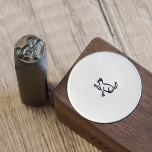 Cat Metal Stamp,Animal stamps, Metal Design Stamp, Metal Stamping Punch Tools, Supplies for Hand Stamped DIY, Jewelry Making