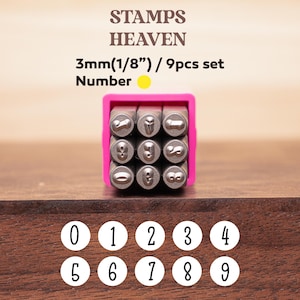 Numbers Metal Stamp, Metal Design Stamp, Metal Stamping Punch Tools, Supplies for Hand Stamped DIY, Jewelry Making