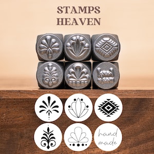 Böhmen Metallstempel, Metalldesign-Stempel, Hexerei-Muster, Metall-Stempel-Punsch-Werkzeuge, Zubehör für handgestempelte Heimwerker, Schmuckherstellung