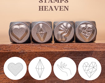 Heart Print Metal Stamp: DIY Jewelry Making Tool (6MM)