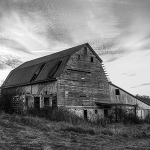 Abandoned Barn Wall Art, 8x12 print w/ 12x16 mat