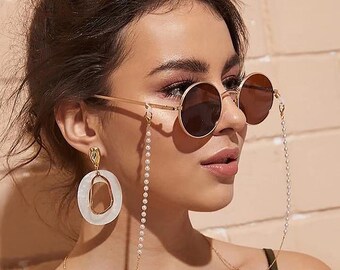 Élégante chaîne de lunettes de soleil en perles - Gardez vos lunettes de soleil sûres et accessibles - Le cadeau parfait pour elle